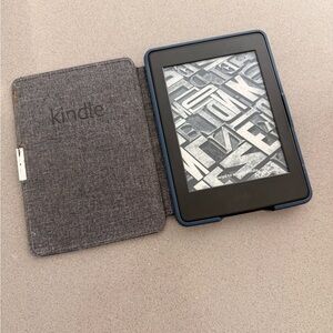 Gray E-Reader with Cover
